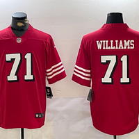 Men's San Francisco 49ers Trent Williams #71 Scarlet Player Game Jersey1