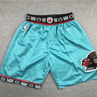 Men's Memphis Grizzlies Turquoise Hardwood Classics Basketball Shorts1