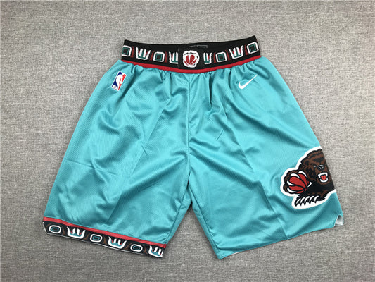 Men's Memphis Grizzlies Turquoise Hardwood Classics Basketball Shorts1