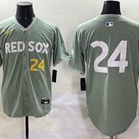 Men's Boston Red Sox Trevor Story #24 Gray 2025 City Connect Limited Player Jersey