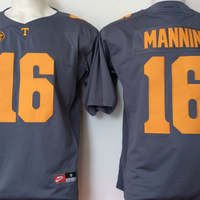 Men's Tennessee Volunteers Peyton Manning #16 Black Player Game Jersey