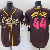 Men's San Diego Padres Joe Musgrove #44 Brown Replica Player Jersey1 Joint Edition