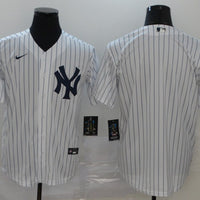 Men's New York Yankees White Home Replica Blank Jersey1