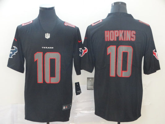 Men's Houston Texans DeAndre Hopkins #10 Black Game Player Jersey1