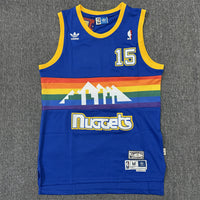 Men's Denver Nuggets Carmelo Anthony #15 Royal Hardwood Classics Swingman Jersey1