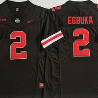 Men's Ohio State Buckeyes Emeka Egbuka #2 Black Game Jersey