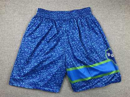 Men's Milwaukee Bucks Blue 2023/24 Swingman City Edition Shorts1