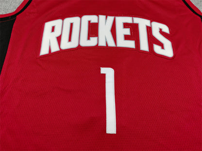 Men's Houston Rockets Amen Thompson #1 Red Swingman Player Jersey - Icon Edition