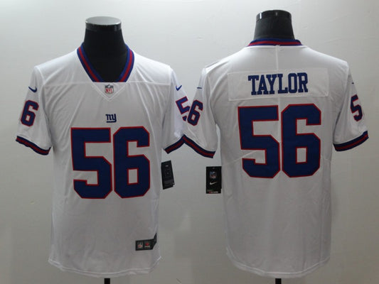 Men's New York Giants Lawrence Taylor #56 White Game Player Jersey1