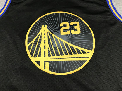 Men's Golden State Warriors Draymond Green #23 City Edition Black Classic Jersey1