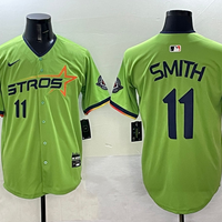 Men's Houston Astros Cam Smith #11 Green 2025 City Connect Limited Player Jersey