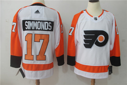 Men's Philadelphia Flyers Wayne Simmonds #17 White Player Jersey1