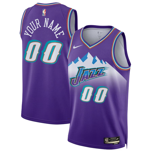 Men's Utah Jazz Purple 2022/23 Custom Swingman Jersey1 - Classic Edition