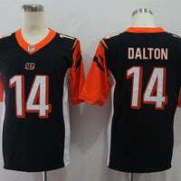 Men's Cincinnati Bengals Andy Dalton #14 Black Game Jersey1