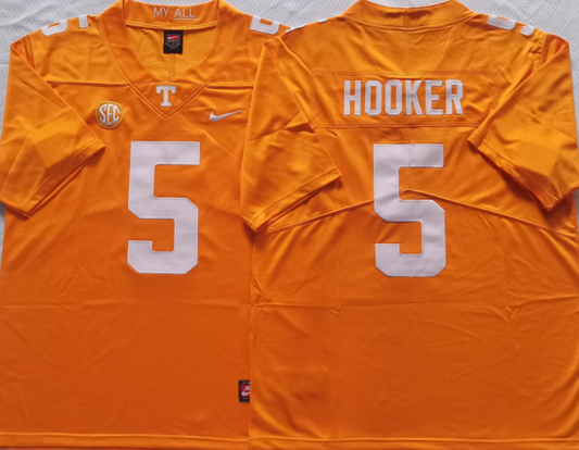 Men's Tennessee Volunteers Hendon Hooker #5 Orange Player Game Jersey