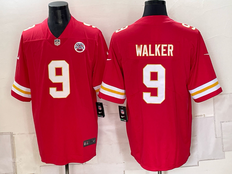 Men's Kansas City Chiefs Kenneth Walker III #9 Red Game Jersey