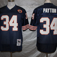 Men's Chicago Bears Walter Payton Mitchell & Ness Navy Legacy Replica Player Jersey1