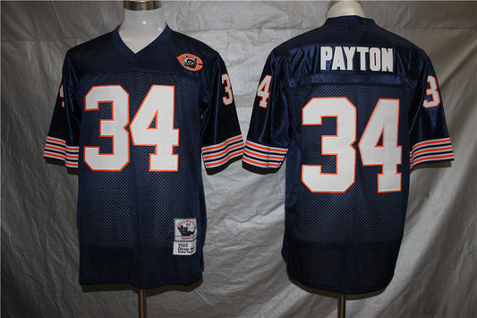 Men's Chicago Bears Walter Payton Mitchell & Ness Navy Legacy Replica Player Jersey1