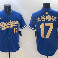Men's Los Angeles Dodgers Shohei Ohtani #17 Royal 2025 Gold Collection Replica Jersey1