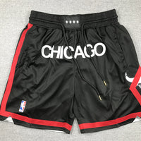 Men's Chicago Bulls Black 2023/24 Pocket Shorts1 City Edition