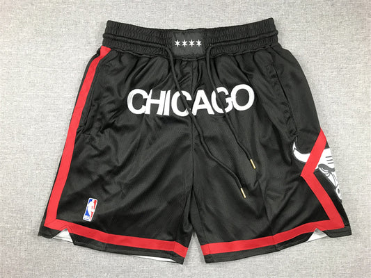 Men's Chicago Bulls Black 2023/24 Pocket Shorts1 City Edition