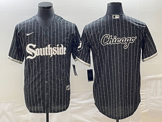 Men's Chicago White Sox Black City Connect Replica Game Jersey1