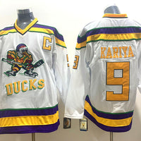 Men's Anaheim Ducks Paul Kariya #9 White Breakaway Jersey1