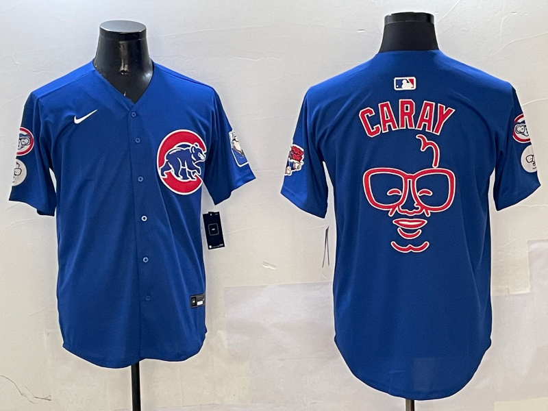 Men's Chicago Cubs Harry Caray Royal Replica Player Jersey