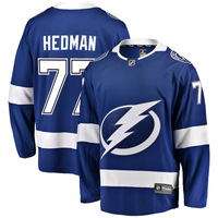 Men's Tampa Bay Lightning Victor Hedman #77 Blue Home Breakaway Jersey1