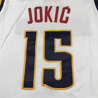 Men's Denver Nuggets Nikola Jokic #15 NBA White 2020/21 Swingman Jersey1