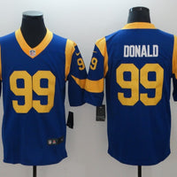 Men's Los Angeles Rams Aaron Donald #99 Blue Game Jersey1