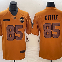 Men's San Francisco 49ers George Kittle #85 Brown 2023 Salute To Service Limited Jersey1