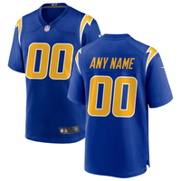 Custom1 Los Angeles Chargers Royal Alternate Game Jersey1