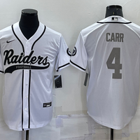 Men's Las Vegas Raiders Derek Carr #4 White Player Jersey1 Joint Edition