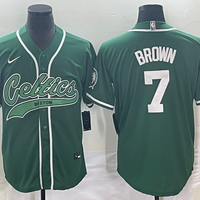 Men's Boston Celtics Jaylen Brown #7 Green Replica Player Jersey