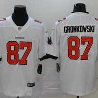 Men's Tampa Bay Buccaneers Rob Gronkowski #87 White Game Jersey1