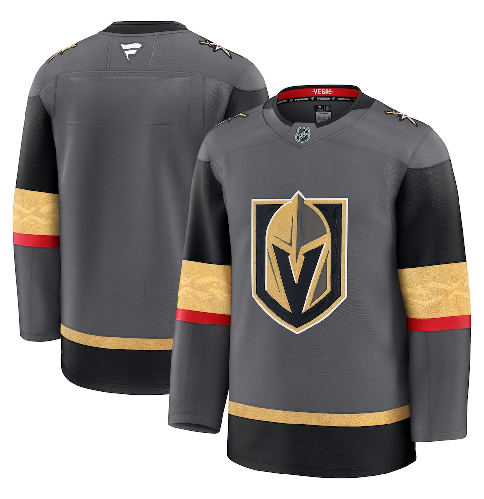 Men's Vegas Golden Knights Fanatics Gray Alternate Premium Blank Jersey