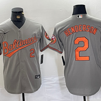 Men's Baltimore Orioles Gunnar Henderson #2 Gray Limited Player Jersey1