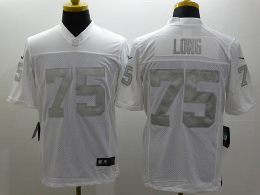 Men's Las Vegas Raiders Howie Long #75 White Game Jersey1
