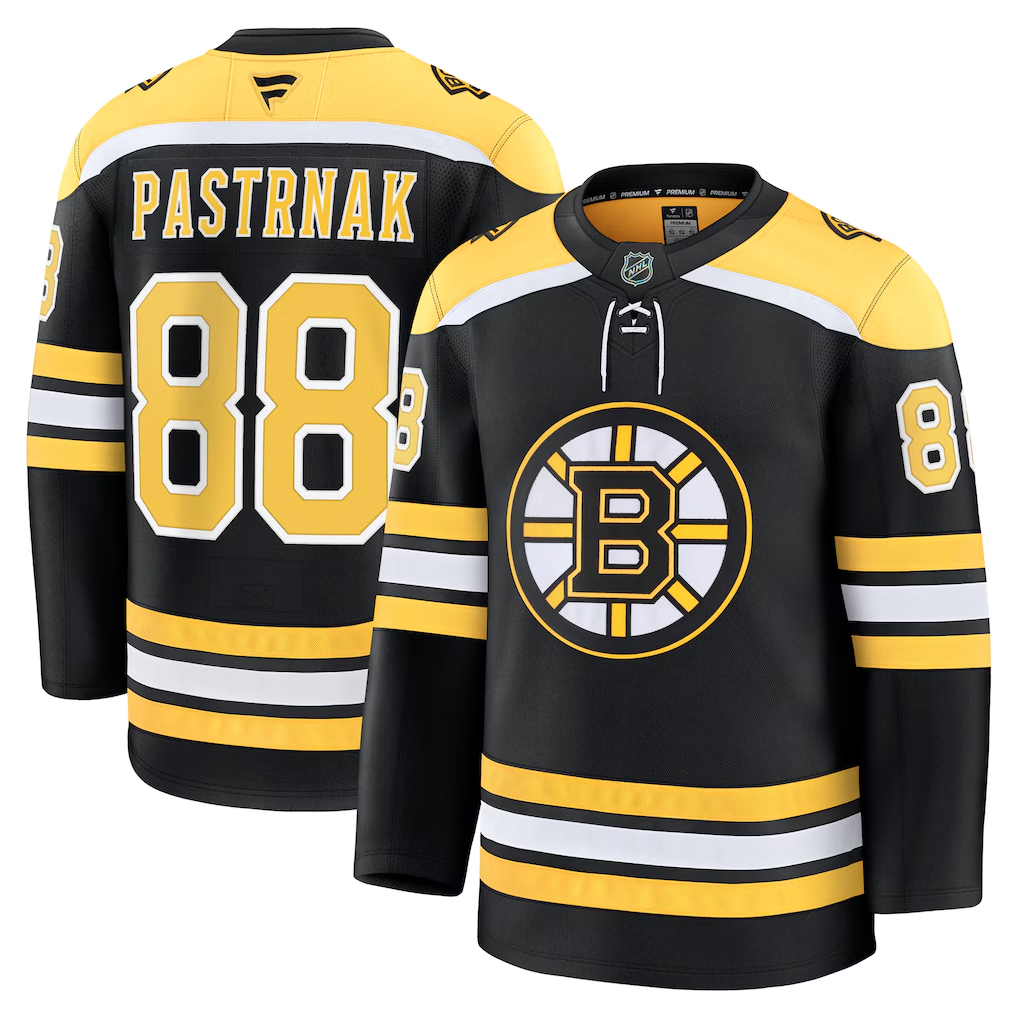 Men's Boston Bruins David Pastrnak #88 Fanatics Black Jersey