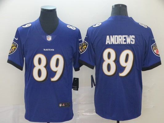 Men's Baltimore Ravens Mark Andrews #89 Purple Game Player Jersey1