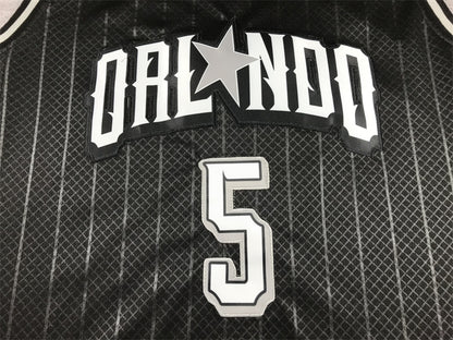 Men's Orlando Magic Paolo Banchero #5 Black 2023/24 Swingman Jersey1 - City Edition