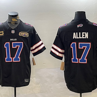 Josh Allen #17 Buffalo Bills Black Vapor Limited Jersey - JerseysFreak