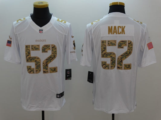 Men's Las Vegas Raiders Khalil Mack #52 White Alternate Game Jersey1