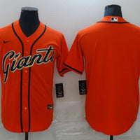 Men's San Francisco Giants Orange Replica Blank Jersey1