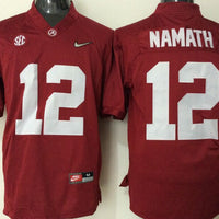 Men's Alabama Crimson Tide Joe Namath #12 Crimson Player Game Jersey