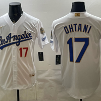 Men's Los Angeles Dodgers Shohei Ohtani #17 White 2026 Gold Collection Stadium Jersey