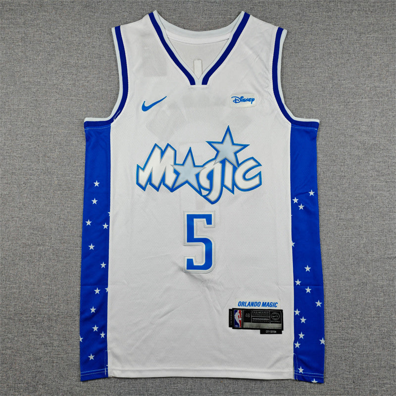 Men's Orlando Magic Paolo Banchero #5 Silver 2025/26 Swingman Jersey - City Edition