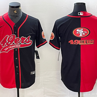 Men's San Francisco 49ers Red/Black Player Jersey1 Joint Edition