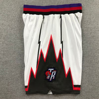 Men's Toronto Raptors White Basketball Shorts1